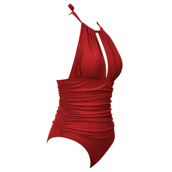 New Hot Spring One-piece Halter Swimming Swimsuit for Women - Image 2