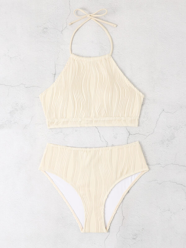 Fashion Swimwear High Waist Apron Conservative Look - Image 6