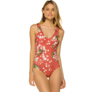 Printed One-Piece Swimsuit New Bikini Ladies Swimwear