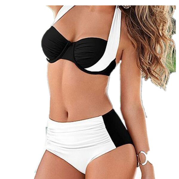 High Waist Sexy Bikini Swimwear Europe United States Women Halter Swimsuit - Image 5