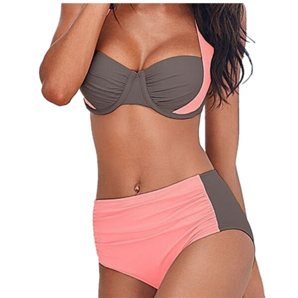 High Waist Sexy Bikini Swimwear Europe United States Women Halter Swimsuit - Image 2