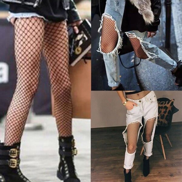 Club Party Mesh Hollow Out Pantyhose Women Stockings Hosiery - Image 2