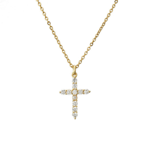 Sexy Cross Pendant Necklace - Women's 925 Sterling Silver Infinity Fashion - Image 4