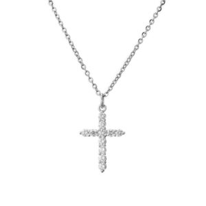Sexy Cross Pendant Necklace - Women's 925 Sterling Silver Infinity Fashion