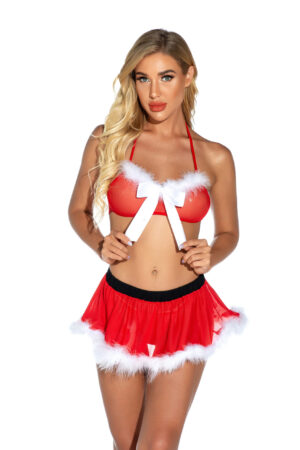 Christmas Cosplay Lingerie Sleepwear Set with Matching Accessories