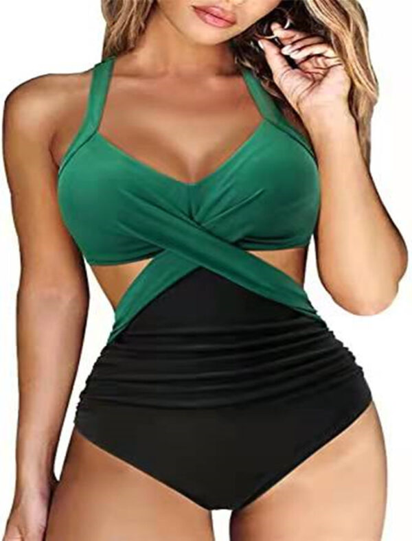 Ladies Swimwear Multicolor Split Bikini Design - Image 9