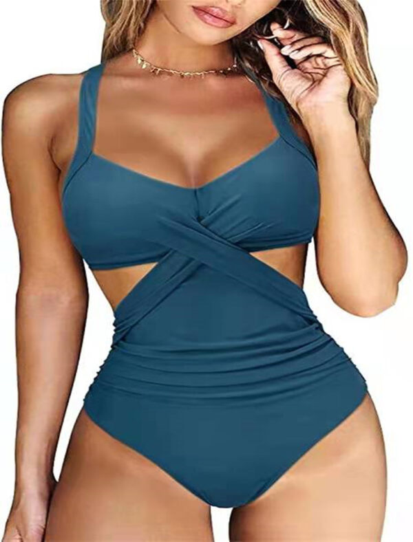 Ladies Swimwear Multicolor Split Bikini Design - Image 5