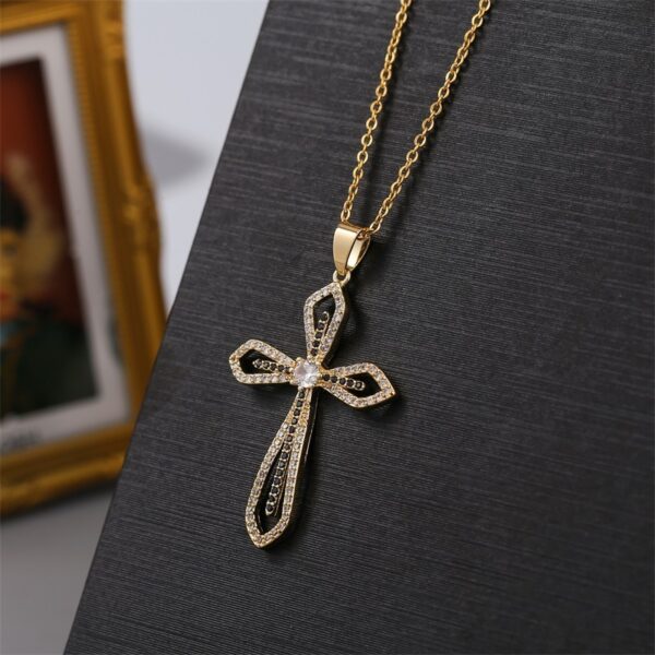 Sexy Cross Pendant Necklace - Women's 925 Sterling Silver Infinity Fashion - Image 7