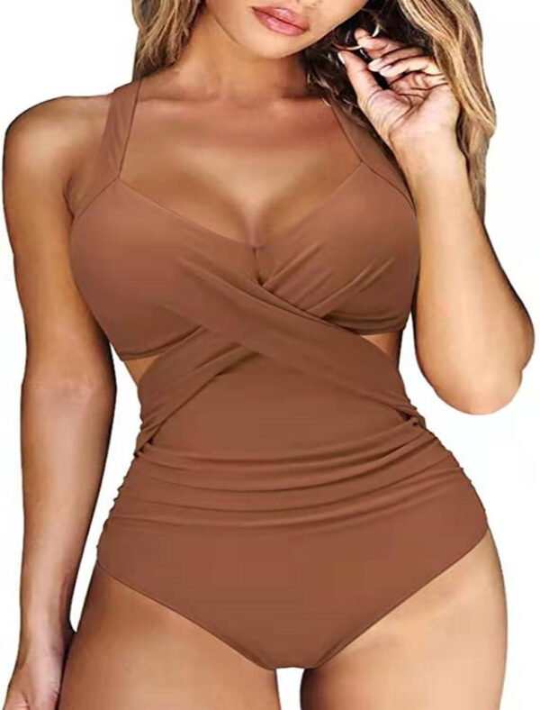 Ladies Swimwear Multicolor Split Bikini Design - Image 4