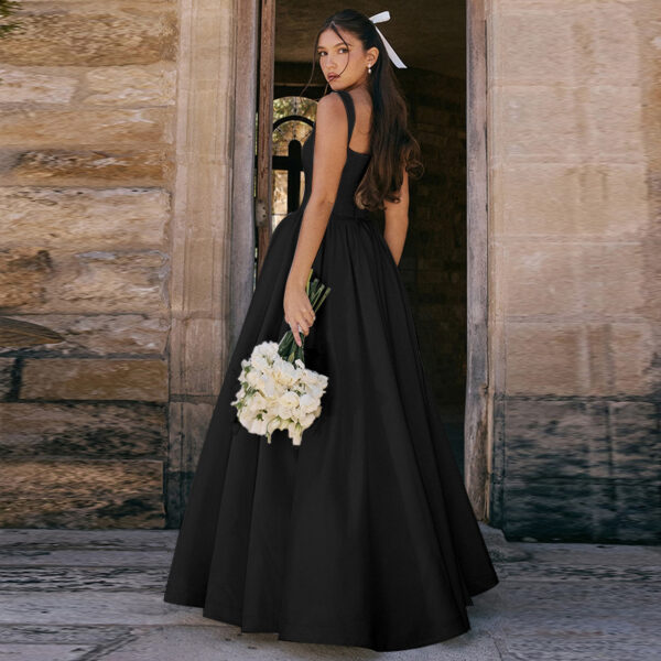 Elegant Slim-fit Dress Solid Color Women’s Fashion - Image 6