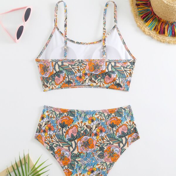 High Waist Bikini Sexy Print Split Swimsuit for Women - Image 6