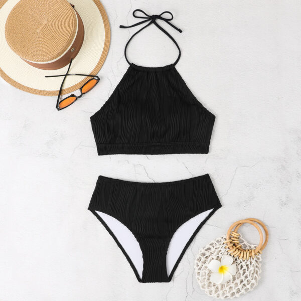 Fashion Swimwear High Waist Apron Conservative Look - Image 3