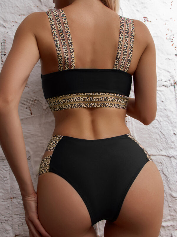 Women’s Bikini Swimwear Leopard Ribbon Design - Image 4