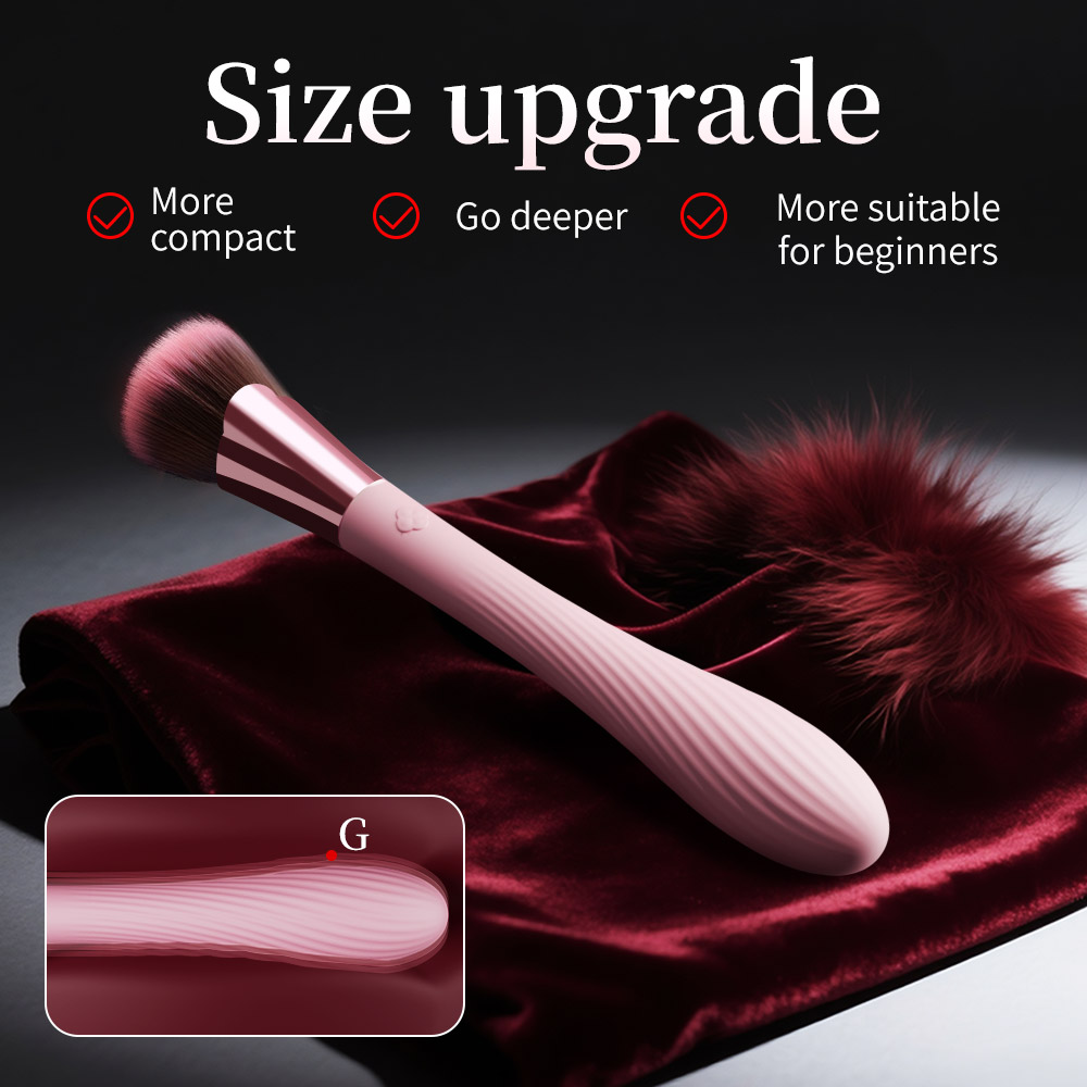 Dildo Makeup Brush Vibrator – Strong Bullet Shock Sex Toy for G-Spot, Nipple & Clitoral Stimulation - Image 2