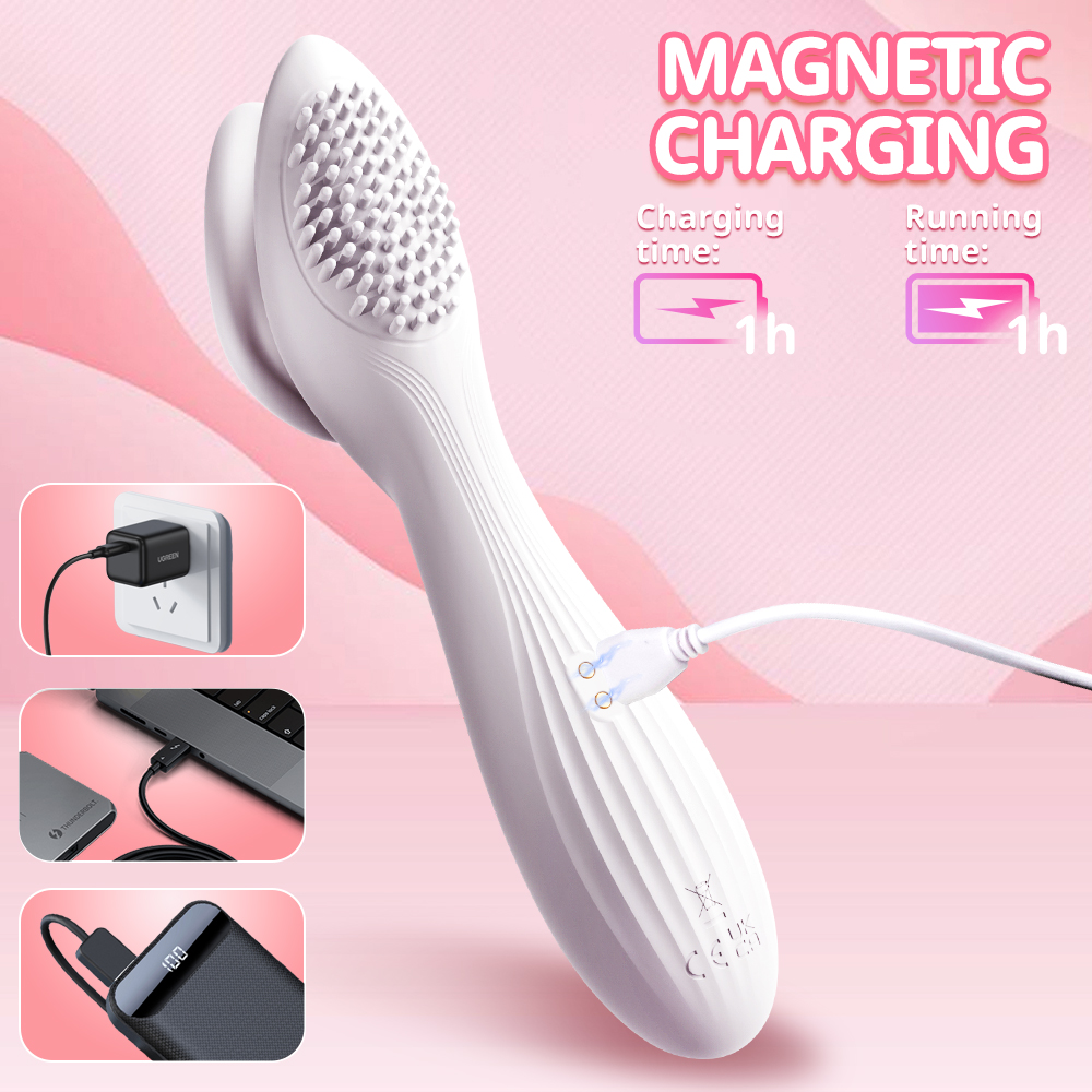 Dildo Makeup Brush Makeup Vibrator Strong Shock Bullet Dildo G-Spot Nipple Clitoral Stimulator Rechargeable Masturbator Sex Toys - Image 4