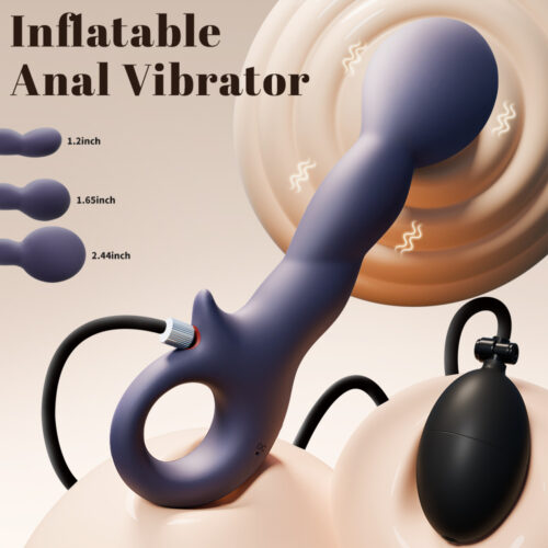 Explorer APP Control Inflatable Butt Plug & Vibrator for Men and Women - Anal Sex Toy & Masturbator