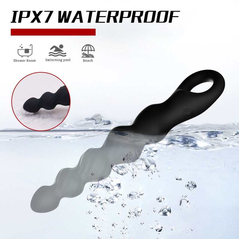 12 Speed Anal Beads Butt Plug Vibrator Prostate Massager G Spot Stimulator Adult Sex Toy - Image 3