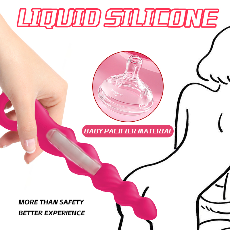12 Speed Anal Beads Butt Plug Vibrator Prostate Massager G Spot Stimulator Adult Sex Toy - Image 4