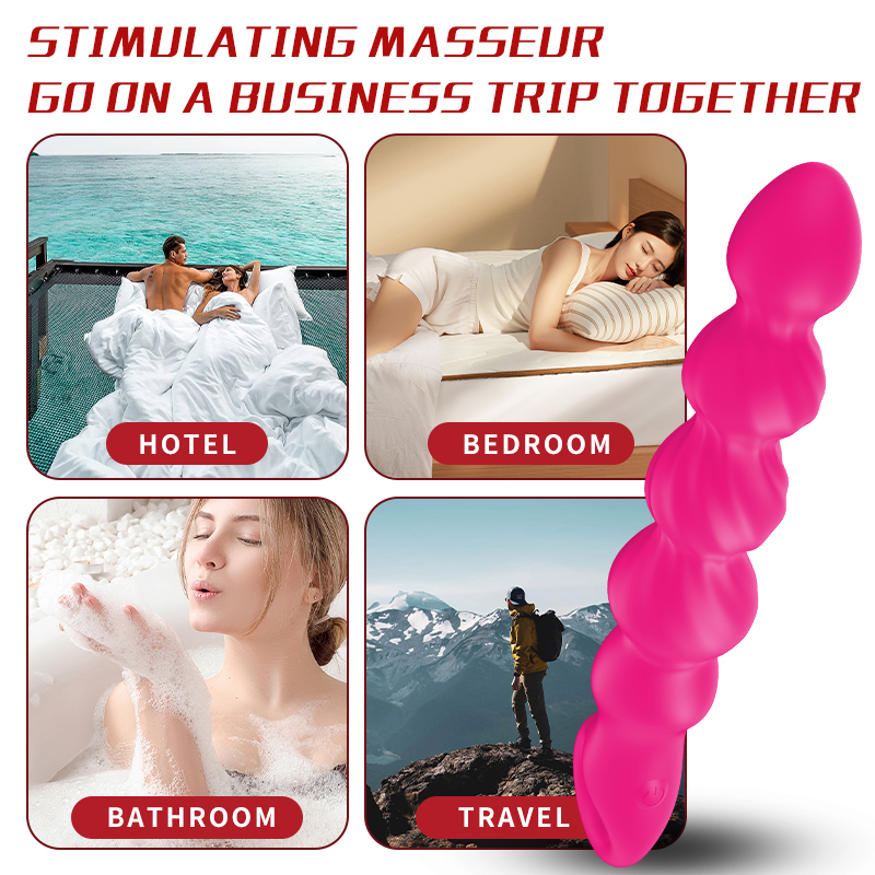 12 Speed Anal Beads Butt Plug Vibrator Prostate Massager G Spot Stimulator Adult Sex Toy - Image 5