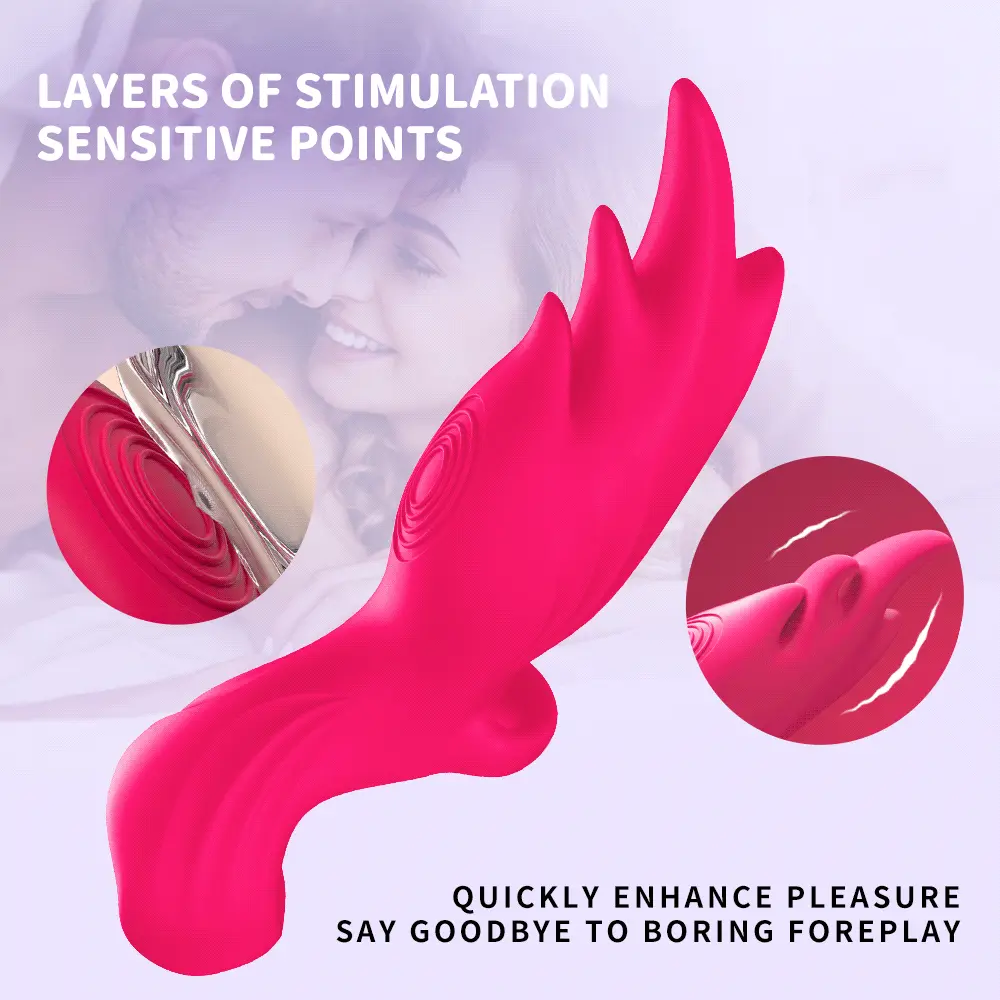 Wearable Vibrating Egg Finger Massager Unisex Insertable Stimulation Vibrator Adult Sex Toy
