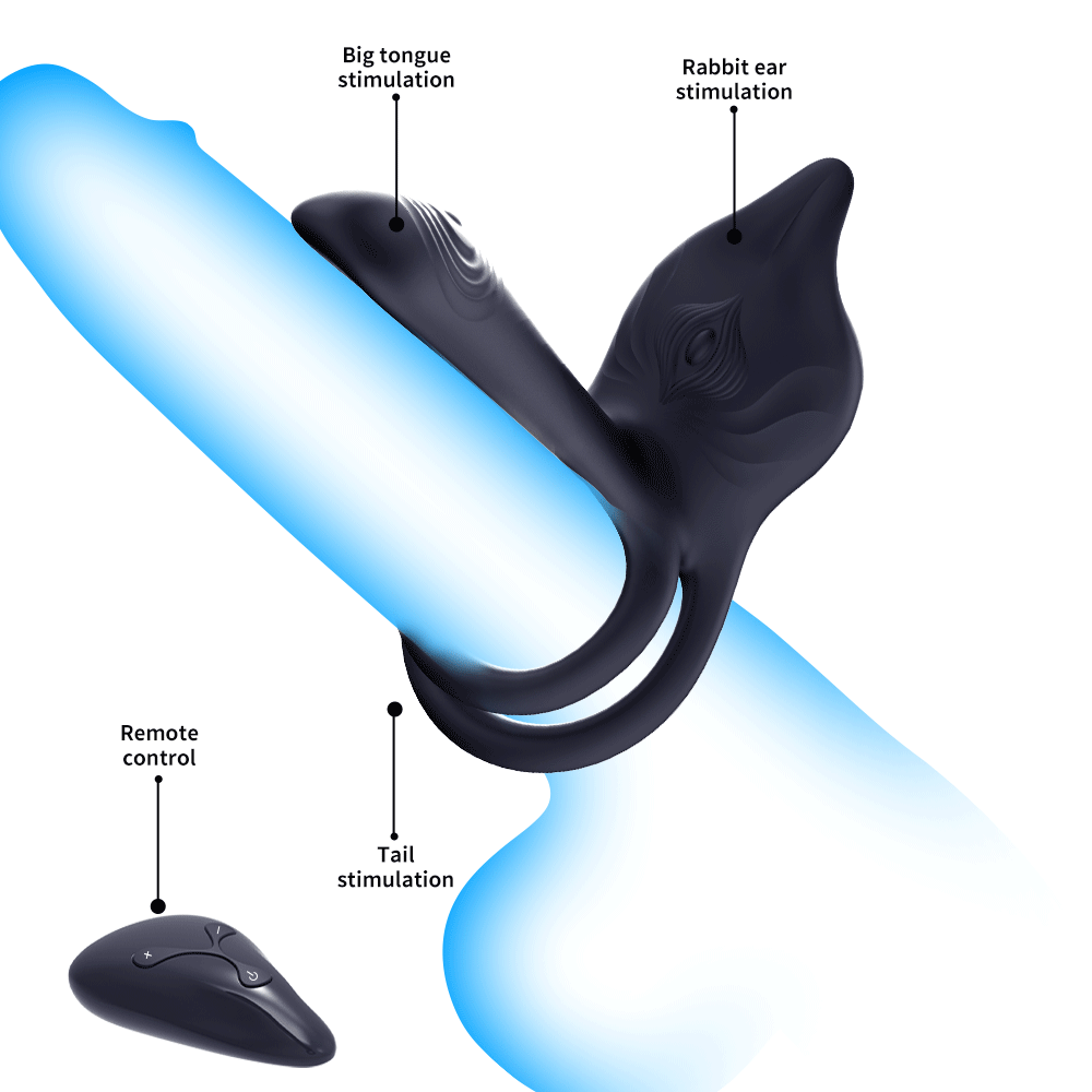 Remote Control Vibrating Cock Ring Dual Motor Delay Ring Unisex Couple Adult Sex Toy - Image 7