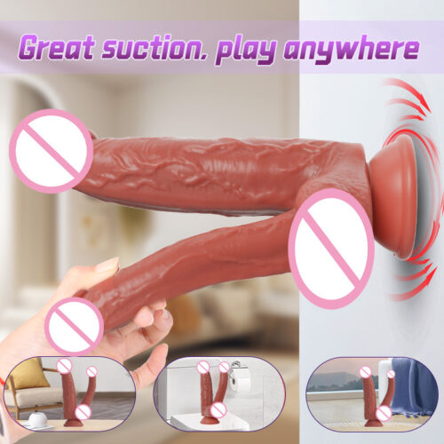 Dual-Ended Vibrating Dildo for Women, Soft Realistic G-Spot Massager Adult Toy