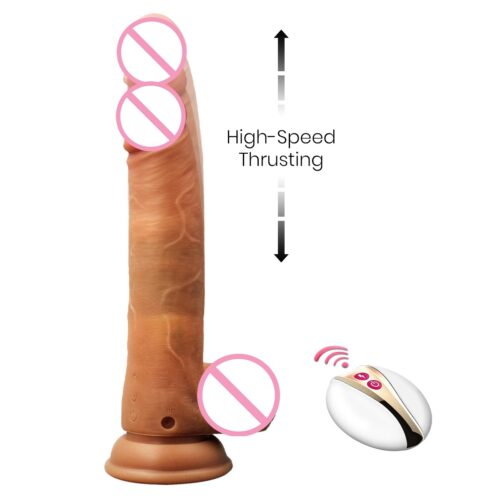 Realistic Expandable Dildo with Soft Fleshy Texture - Electric Powered Adult Sex Toy for Couples and Solo Play